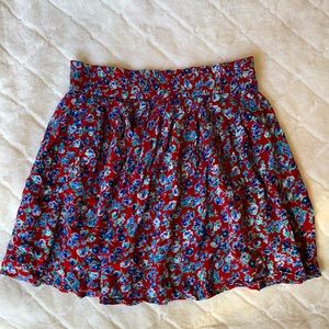 Flowy a-line mini skirt